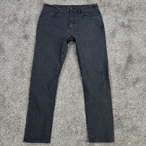 Proof Slim Fit Black Denim Jeans Mens 33x32 Huckberry Mid Rise Casual Streetwear